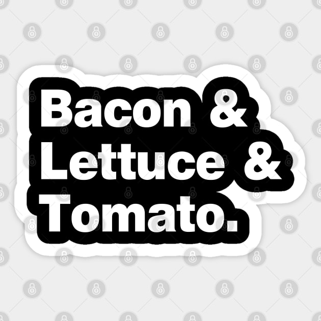 Bacon & lettuce & Tomato Sticker by Roufxis